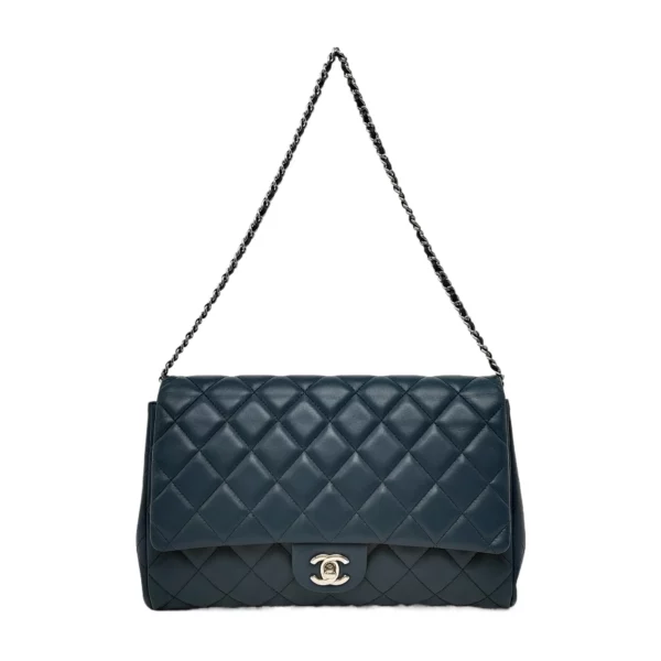 【二手】CHANEL EAST WEST 垂蓋手袋 YY1410