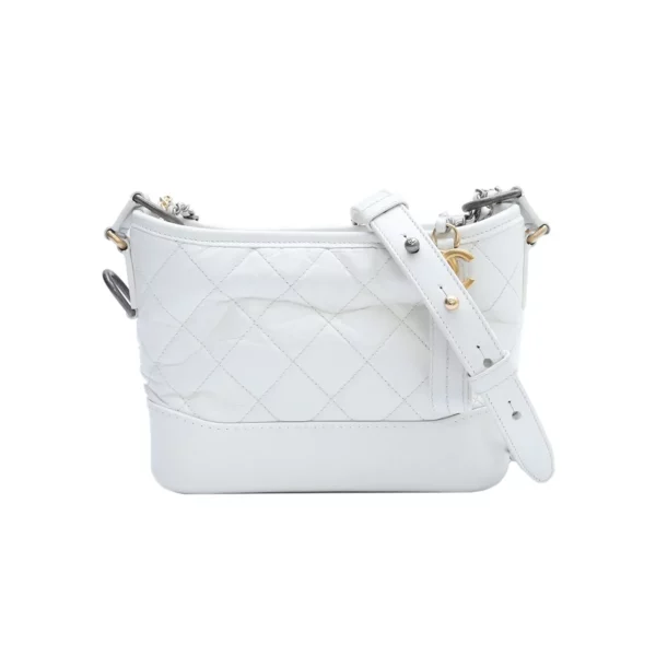 【二手】CHANEL GABRIELLE HOBO 白色手袋 20CM PD1180