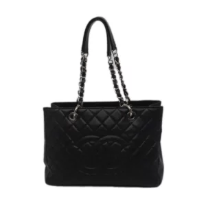 【二手】CHANEL GST 大號黑色購物手提袋 PD1248