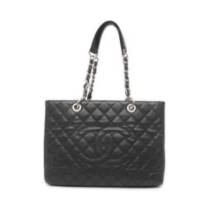 【二手】CHANEL GST 大號黑色購物手提袋 RR1317