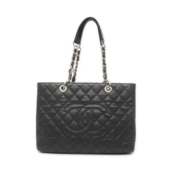 【二手】CHANEL GST 大號黑色購物手提袋 RR1317