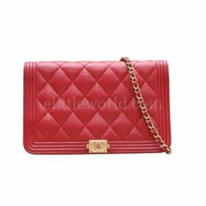 【二手】CHANEL LE BOY 鏈條錢包 VV2172