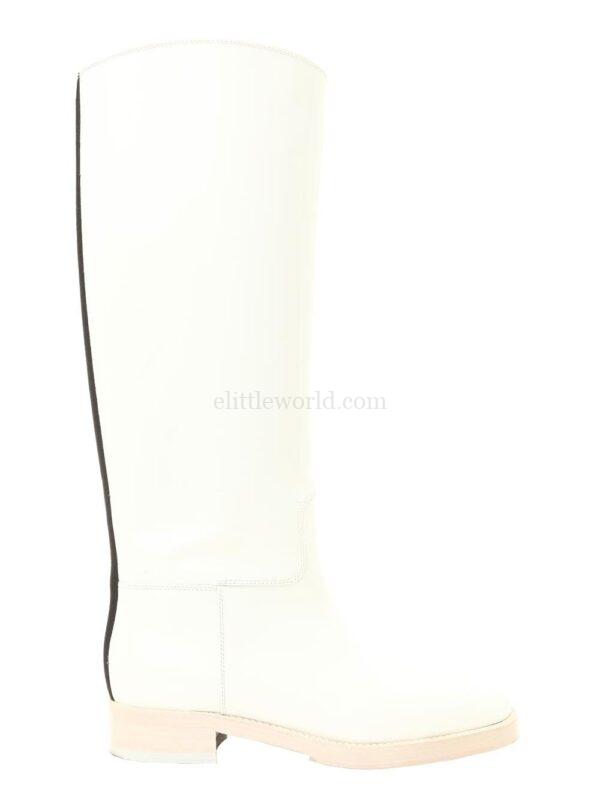 【二手】CHANEL LOGO貼花及膝靴 37