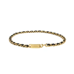 【二手】CHANEL 皮穿鏈字母LOGO腰帶 RR1729