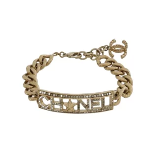 【二手】CHANEL LOGO 水晶手鏈 RR1831