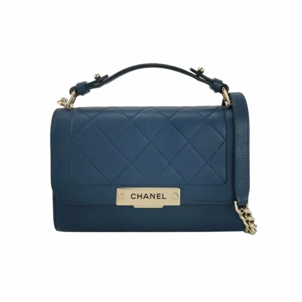 【二手】CHANEL LOGO 垂蓋手袋 YY1208