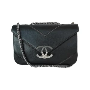 【二手】CHANEL MACRO CHEVRON 垂蓋手袋 RR1345