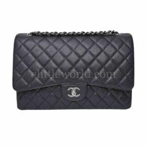 【二手】CHANEL MAXI 經典垂蓋手袋 A47600 E17239