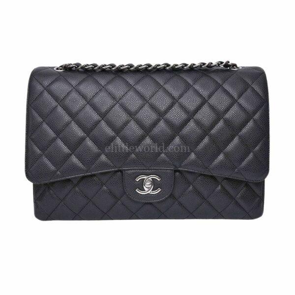 【二手】CHANEL MAXI 經典垂蓋手袋 A47600 E17239