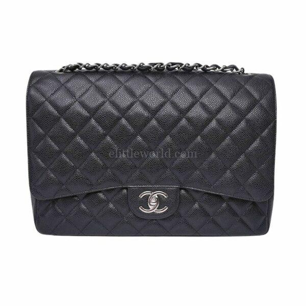 【二手】CHANEL MAXI 經典垂蓋手袋 A58601 E17225