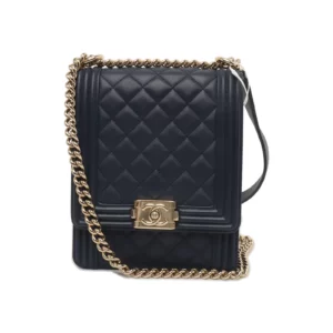 【二手】CHANEL NORTH SOUTH BOY 垂蓋手袋 AS0130 RR1296