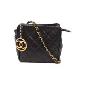 【二手】CHANEL 牛皮斜背包 PD1184