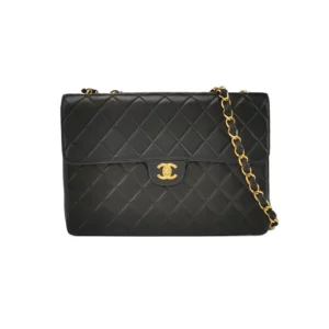 【二手】CHANEL 黑色翻蓋手袋 PD1296