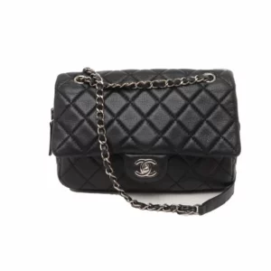 【二手】CHANEL 黑色翻蓋手袋 PD1300