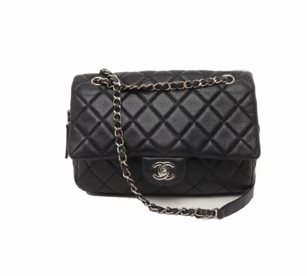【二手】CHANEL 黑色翻蓋手袋 PD1300