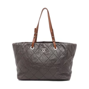 【二手】CHANEL 牛皮 深灰色單肩包 PD1362