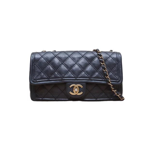 【二手】CHANEL 黑色翻蓋包 PD1558