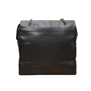 【中古】CHANEL 黑色奶粉包 PD1922