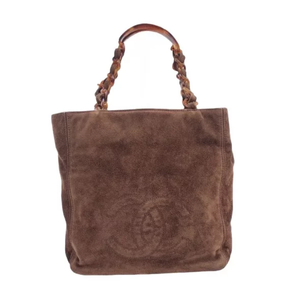 【二手】CHANEL 麂皮購物手提袋 PD2022