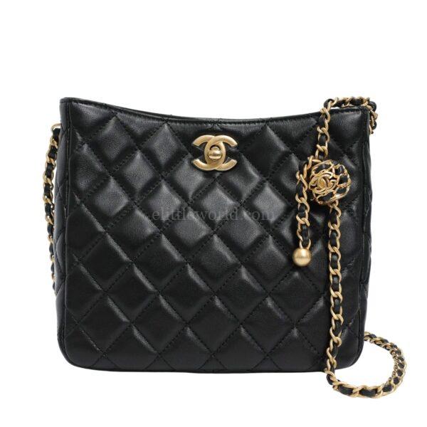 【未使用品】CHANEL PEARL CRUSH HOBO 小號手袋 AS3259 E23204