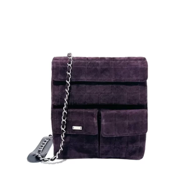 【二手】CHANEL 絨面斜挎包 RR1827