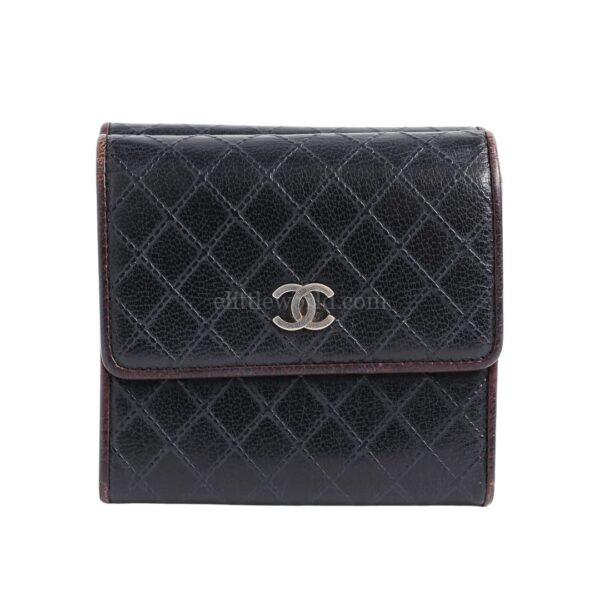 【二手】CHANEL 細號垂蓋銀包 S2930