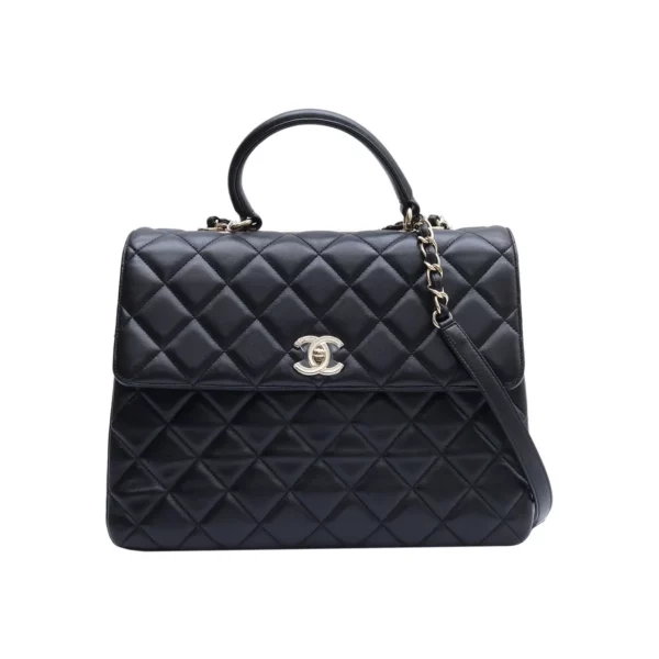 【二手】CHANEL TRENDY CC 大號黑色手袋 PD1259