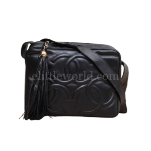 【中古】CHANEL VINTAGE CC 相機肩背包 VV2176