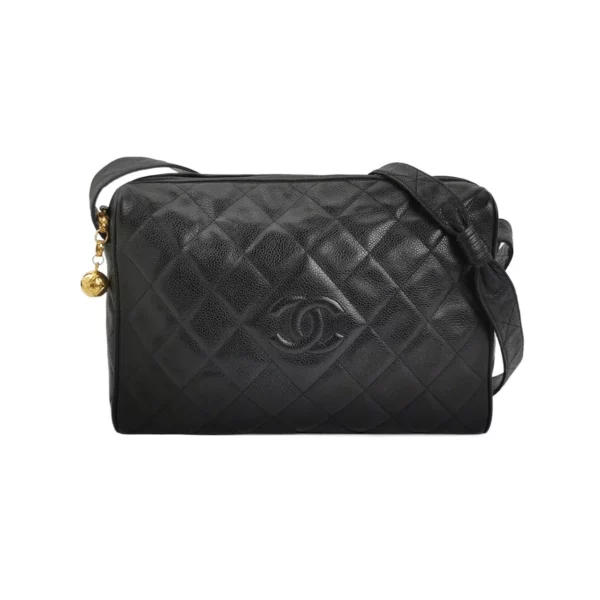 【二手】CHANEL VINTAGE 金球單肩包 PD1203