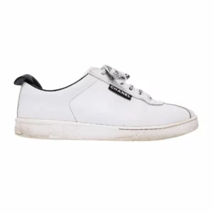 【二手】CHANEL WEEKENDER LACE UP 運動鞋 38.5 G34085 S3725