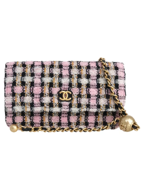 【意大利】CHANEL WOC 毛呢金球鏈條包