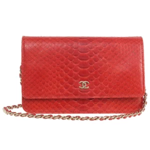 【二手】CHANEL WOC 蛇皮革鏈條包
