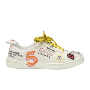 【二手】CHANEL x PHARRELL 皮革運動鞋 37 E20750