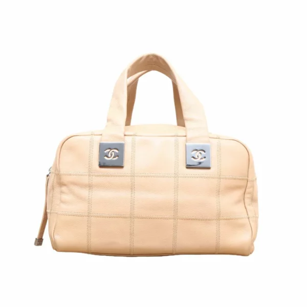 【二手】CHANEL 冰格保齡袋 YY1030