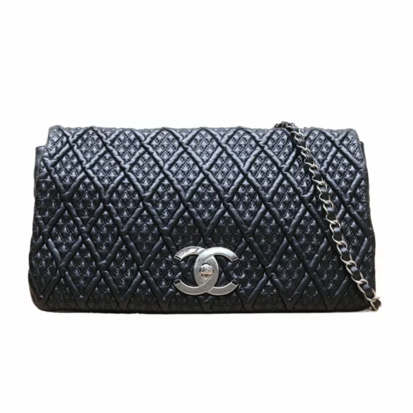 【二手】CHANEL 菱格壓花大號風琴包 YY1225