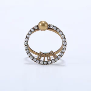 【二手】CHRISTIAN DIOR 水鑽戒指 52 RR1050