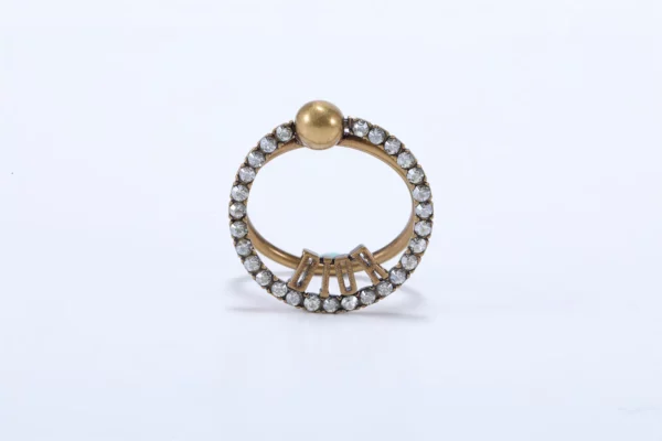 【二手】CHRISTIAN DIOR 水鑽戒指 52 RR1050