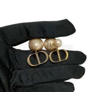 【二手】CHRISTIAN DIOR CD 珍珠耳環 PD2097