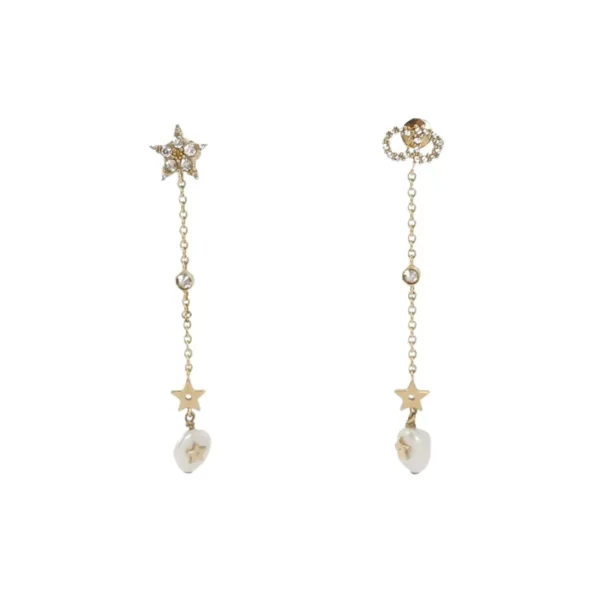 【二手】CHRISTIAN DIOR 星星CD耳環 YY1127
