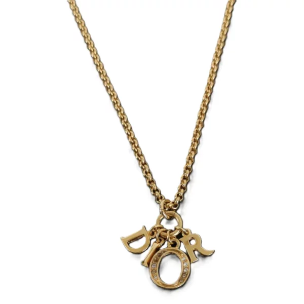 【中古】CHRISTIAN DIOR DIOR 字母項鏈 YY1158