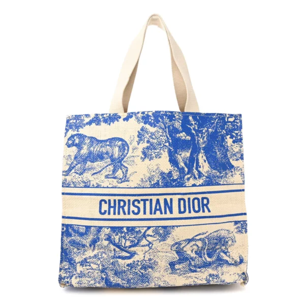 【二手】CHRISTIAN DIOR DIORIVIERA 草編手提袋 S3779