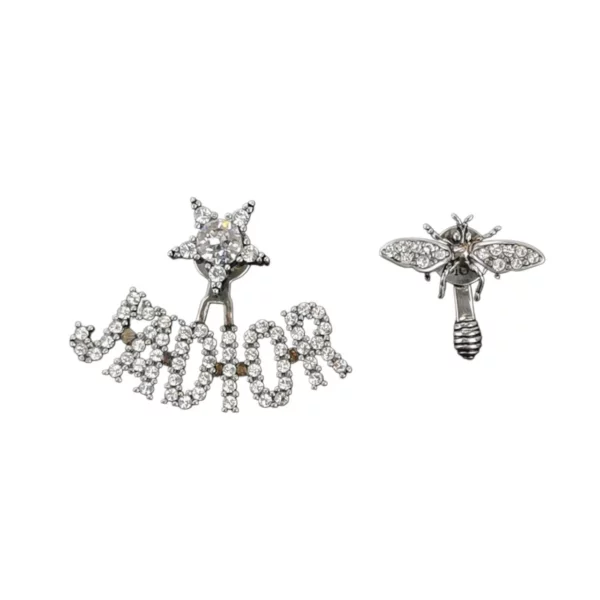 【二手】CHRISTIAN DIOR J'ADIOR 不對稱蜜蜂字母耳環 PD1949