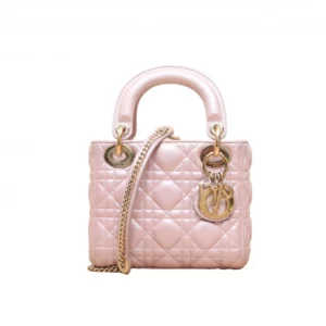 【二手】CHRISTIAN DIOR LADY DIOR 小號手袋 淺粉紅色 PD1042