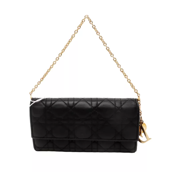 【二手】CHRISTIAN DIOR LADY DIOR 垂蓋錢包 RR1694