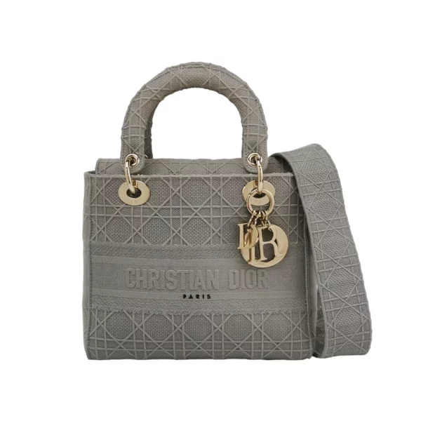 【二手】CHRISTIAN DIOR LADY 中號刺繡手提袋 PD1697