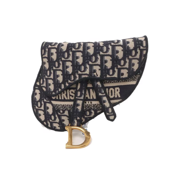 【二手】CHRISTIAN DIOR OBLIQUE 刺繡馬鞍腰包 PD1190
