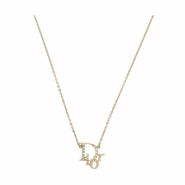 【二手】CHRISTIAN DIOR OBLIQUE 水晶項鍊 VV1955