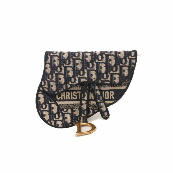 【二手】CHRISTIAN DIOR OBLIQUE 刺繡馬鞍腰包 VV2095