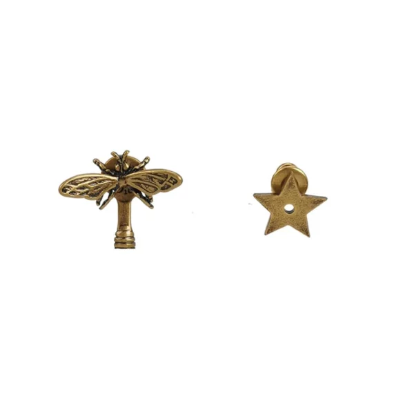 【二手】CHRISTIAN DIOR 蜜蜂星星不對稱耳環 PD1947