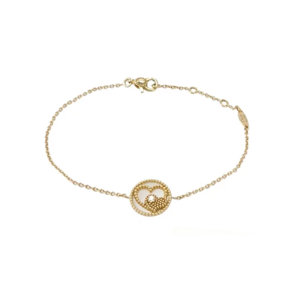 【二手】CHRISTIAN DIOR ROSE DES VENTS 心型手鏈 PD1267